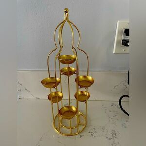 Beautiful golden Tea lights lamp